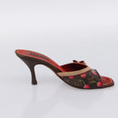 LOUIS VUITTON Monogram Cherry Mule Sandals 36 Marron LV Auth 202717-4