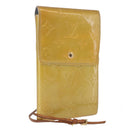 LOUIS VUITTON Monogram Vernis Walker Wallet Gris M91031 LV Auth 202718-1