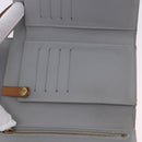 LOUIS VUITTON Monogram Vernis Walker Wallet Gris M91031 LV Auth 202718-29