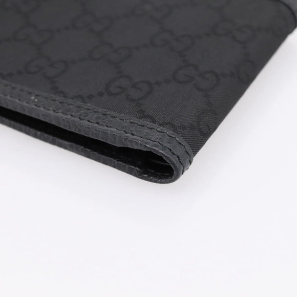GUCCI GG Canvas Wallet Black 115048 Auth 202719M