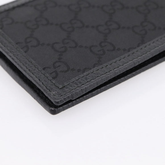 GUCCI GG Canvas Wallet Black 115048 Auth 202719M