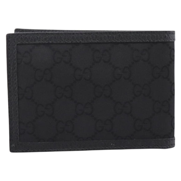 GUCCI GG Canvas Wallet Black 115048 Auth 202719M