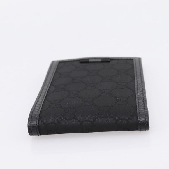 GUCCI GG Canvas Wallet Black 115048 Auth 202719M
