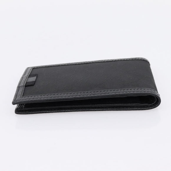 GUCCI GG Canvas Wallet Black 115048 Auth 202719M