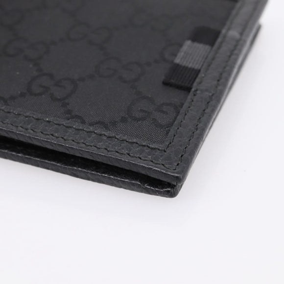 GUCCI GG Canvas Wallet Black 115048 Auth 202719M