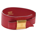 HERMES Artemis Bracelet Leather Red Auth 202720M-1