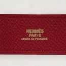 HERMES Artemis Bracelet Leather Red Auth 202720M-14
