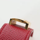 HERMES Artemis Bracelet Leather Red Auth 202720M-15