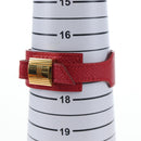 HERMES Artemis Bracelet Leather Red Auth 202720M-16