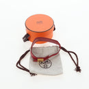 HERMES Artemis Bracelet Leather Red Auth 202720M-12