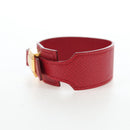 HERMES Artemis Bracelet Leather Red Auth 202720M-3