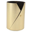 LOUIS VUITTON Monogram Pocrayon Gaston Pen Case Gold LV Auth 202723A-1