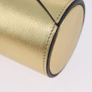 LOUIS VUITTON Monogram Pocrayon Gaston Pen Case Gold LV Auth 202723A-15