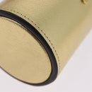 LOUIS VUITTON Monogram Pocrayon Gaston Pen Case Gold LV Auth 202723A-16
