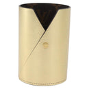 LOUIS VUITTON Monogram Pocrayon Gaston Pen Case Gold LV Auth 202723A-13