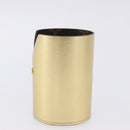 LOUIS VUITTON Monogram Pocrayon Gaston Pen Case Gold LV Auth 202723A-3