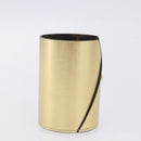 LOUIS VUITTON Monogram Pocrayon Gaston Pen Case Gold LV Auth 202723A-4