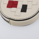 BOTTEGA VENETA INTRECCIATO Coin Purse Leather Ivory Auth 202725A-16