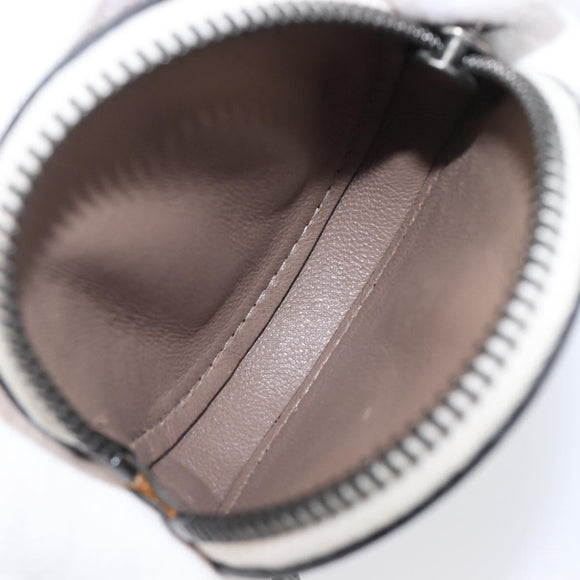 BOTTEGA VENETA INTRECCIATO Coin Purse Leather Ivory Auth 202725A