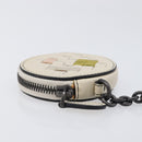 BOTTEGA VENETA INTRECCIATO Coin Purse Leather Ivory Auth 202725A-4