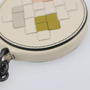 BOTTEGA VENETA INTRECCIATO Coin Purse Leather Ivory Auth 202725A-14