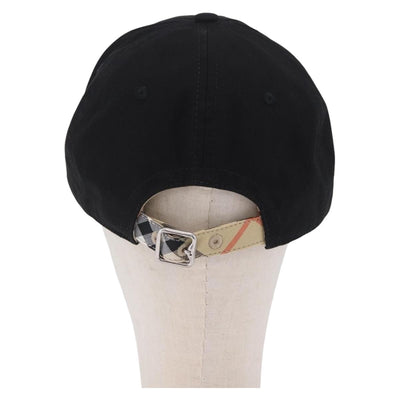 BURBERRY Novachek Cap Canvas XL Black Silver Auth 202726M - 0
