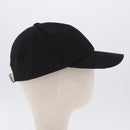 BURBERRY Novachek Cap Canvas XL Black Silver Auth 202726M-4