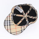 BURBERRY Novachek Cap Canvas XL Black Silver Auth 202726M-8