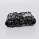 Christian Dior Trotter Canvas Saddle Pouch Gray Silver Auth 202727V-4