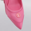LOUIS VUITTON Arclight Pointed Toe Pumps Leather Pink LV Auth 202728M-10