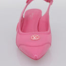 LOUIS VUITTON Arclight Pointed Toe Pumps Leather Pink LV Auth 202728M-17