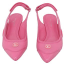 LOUIS VUITTON Arclight Pointed Toe Pumps Leather Pink LV Auth 202728M-2
