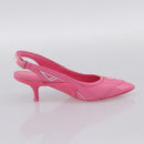 LOUIS VUITTON Arclight Pointed Toe Pumps Leather Pink LV Auth 202728M-4