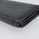 BALENCIAGA Classic Continental Zip Wallet Leather Gray Gold 253054 Auth 202730A-10