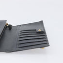 BALENCIAGA Classic Continental Zip Wallet Leather Gray Gold 253054 Auth 202730A-16