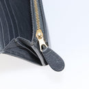 BALENCIAGA Classic Continental Zip Wallet Leather Gray Gold 253054 Auth 202730A-22