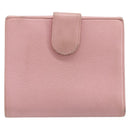 CHANEL Wallet Caviar Skin Pink Gold CC Auth 202731-3
