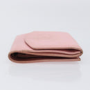 CHANEL Wallet Caviar Skin Pink Gold CC Auth 202731-4