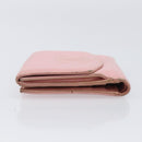 CHANEL Wallet Caviar Skin Pink Gold CC Auth 202731-5