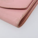 CHANEL Wallet Caviar Skin Pink Gold CC Auth 202731-8