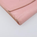 CHANEL Wallet Caviar Skin Pink Gold CC Auth 202731-9