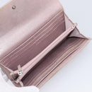 CHANEL Matelasse Wallet Canvas Pink Silver CC Auth 202732-16