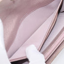 CHANEL Matelasse Wallet Canvas Pink Silver CC Auth 202732-17