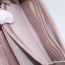 CHANEL Matelasse Wallet Canvas Pink Silver CC Auth 202732-21