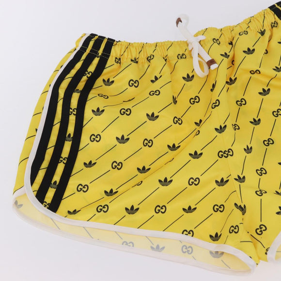 GUCCI Shorts Adidas Collaboration Pants Polyester XS Yellow Auth 202733M