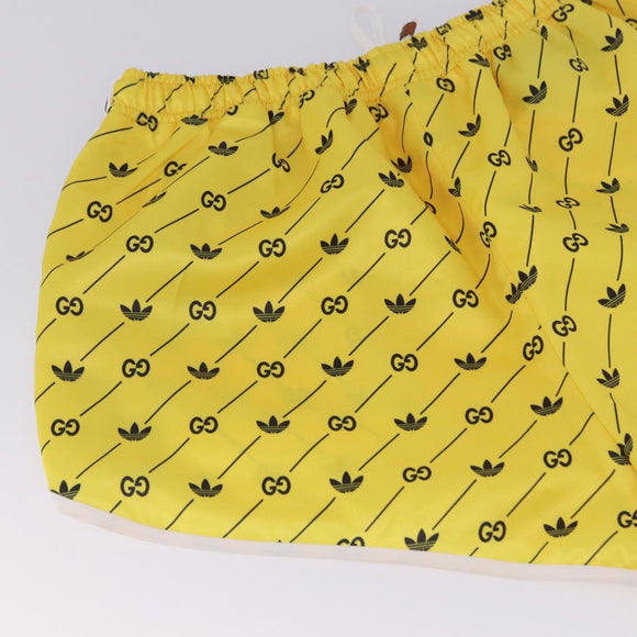 GUCCI Shorts Adidas Collaboration Pants Polyester XS Yellow Auth 202733M