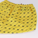 GUCCI Shorts Adidas Collaboration Pants Polyester XS Yellow Auth 202733M-6