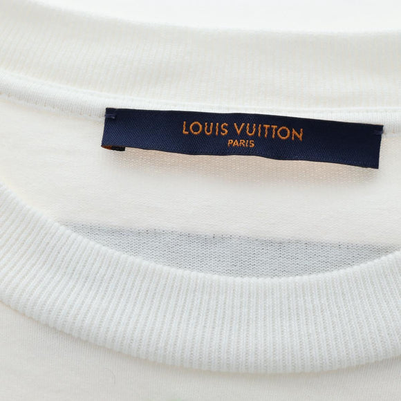 LOUIS VUITTON TShirt LV Spread Embroidery Shirt Cotton White LV Auth 202735M
