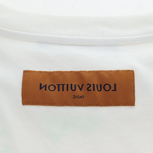 LOUIS VUITTON TShirt LV Spread Embroidery Shirt Cotton White LV Auth 202735M