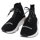 BALENCIAGA Sneakers Speed Trainer Shoes Canvas Black Auth 202736M-1